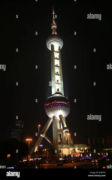 night of Oriental Pearl Tower,Shanghai,China Stock Photo - Alamy