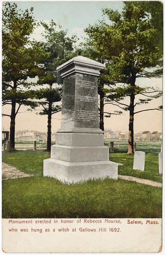 [Rebecca Nurse Monument] | This postcard shows a view of the… | Flickr