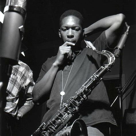 Picture of John Coltrane with sax : r/Jazz