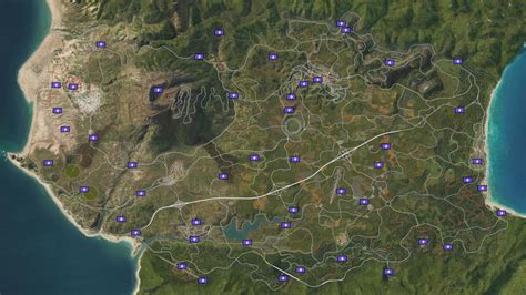 FH5 map with all fast travel boards : forza