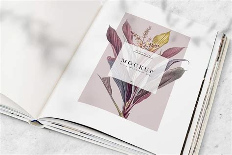 Book page mockup illustration | Royalty free stock psd mockup | High ...