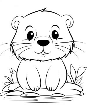 Beaver Coloring Pages