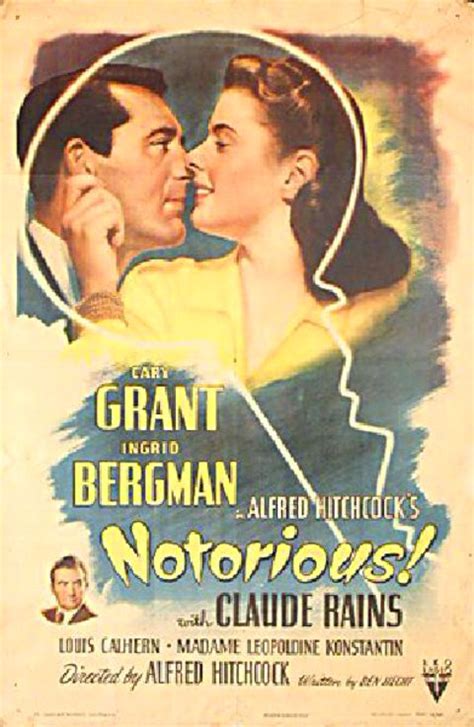 Notorious Original 1946 U.S. One Sheet Movie Poster - Posteritati Movie ...