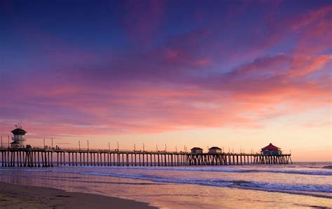 Sunset In Huntington Beach Photograph by Bluehill75 - Fine Art America