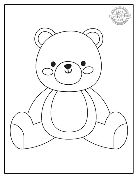 Cutest Ever Teddy Bear Coloring Pages | Kids Activities Blog