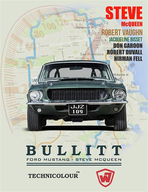 Bullitt Movie Poster Digital Art by Christopher Campbell | Pixels