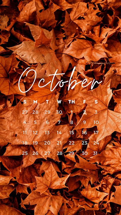 October, autumn, calendar, fall, HD phone wallpaper | Peakpx