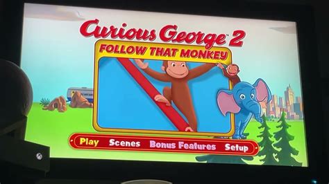 Curious George 2: Follow That Monkey 2009 DVD Menu Walkthrough - YouTube