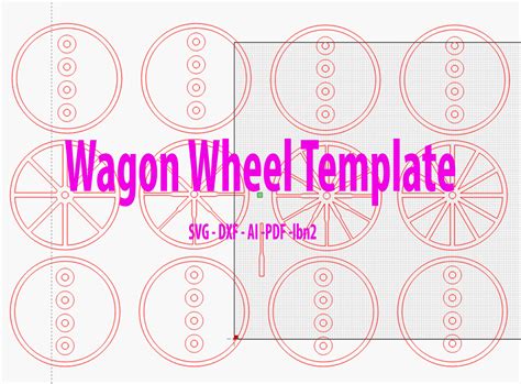 Wagon Wheel Template - Etsy