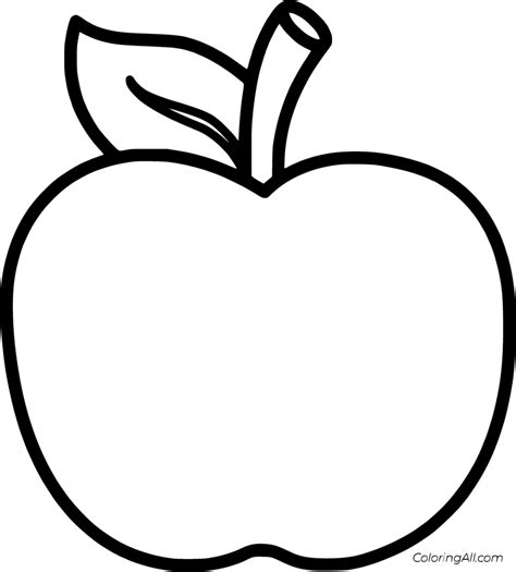 33 free printable Apple coloring pages in vector format, easy to print ...