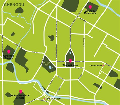 Chengdu travel map | Chengdu plane