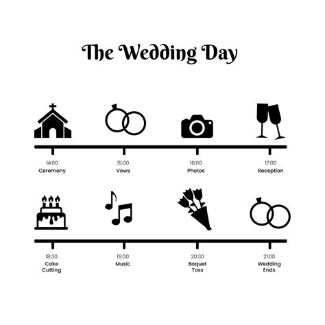 Wedding Timeline Silhouette in Illustrator, SVG, JPG, EPS, PNG ...