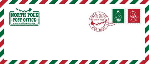 Downloadable Free Printable Santa Envelopes North Pole - Printable ...