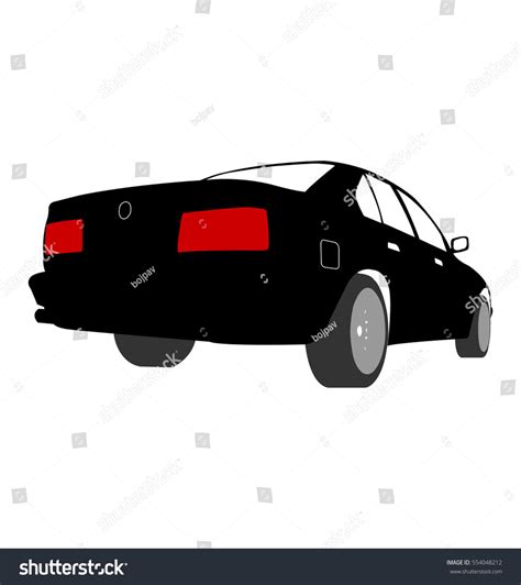 Silhouette Car Vector Black Stock Vector (Royalty Free) 554048212 ...