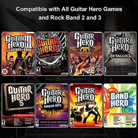 Wireless wii guitar hero controller for guitar hero and Rock Band Games ...