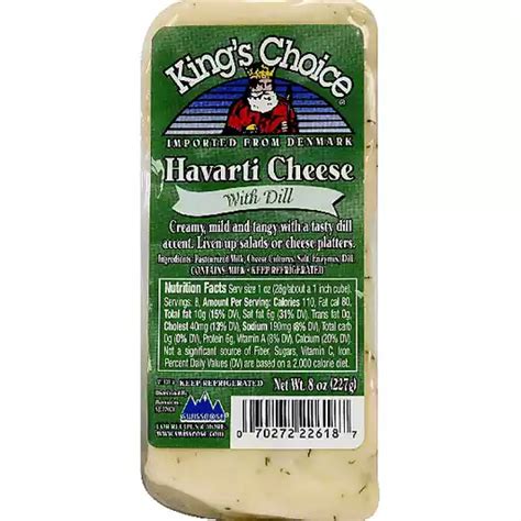 Havarti Dill Cheese Nutrition Facts | Besto Blog