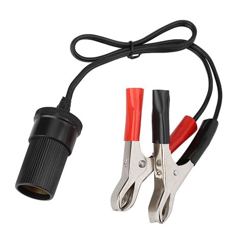 12V Car Battery Clip On Adapter Cigarette Socket Lighter Travel Charger ...