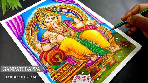 Ganesh Chaturthi Drawing / How to draw lord Ganesh / Ganesha Drawing ...