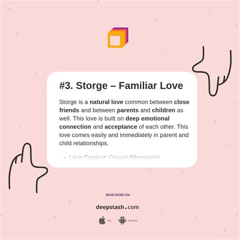 #3. Storge – Familiar Love - Deepstash