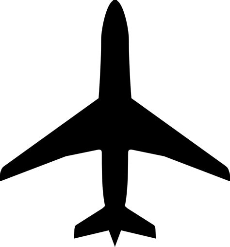 Airplane Boeing 737 Clip Art - Transparent Airplane Silhouette - Png ...