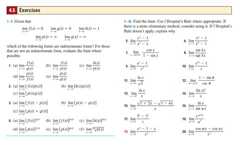 Solved Given that which of the following limits are | Chegg.com