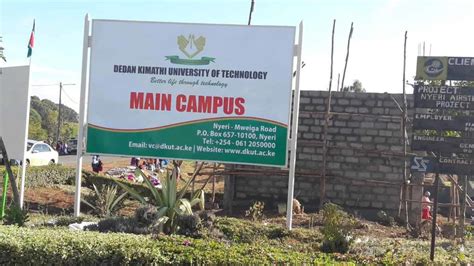 List Of Courses Offered at Dedan Kimathi University of Technology