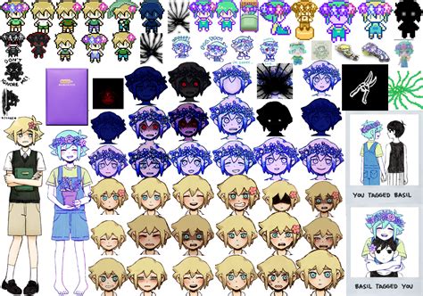 Basil OMORI Sprites | Art, Sprite