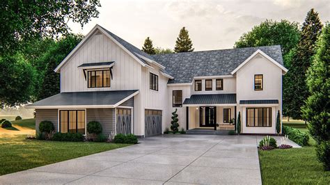 2 Story Modern Farmhouse Plan | Thousand Oaks | Modern farmhouse plans ...