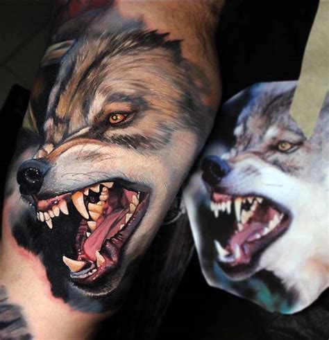 Realistic Wolf Tattoo by Dave Paulo - Tattoo Insider