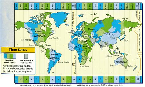 Map Of Time Zones In The World | Search Results | Calendar 2015