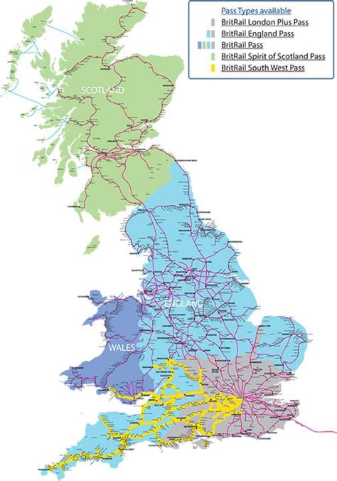 Rail Map Of England - Tony Aigneis