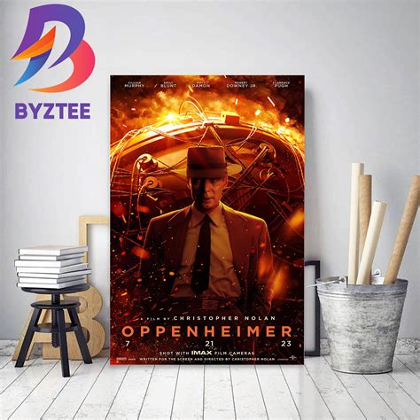 Official Poster For Oppenheimer Of Christopher Nolan Home Decor Poster ...