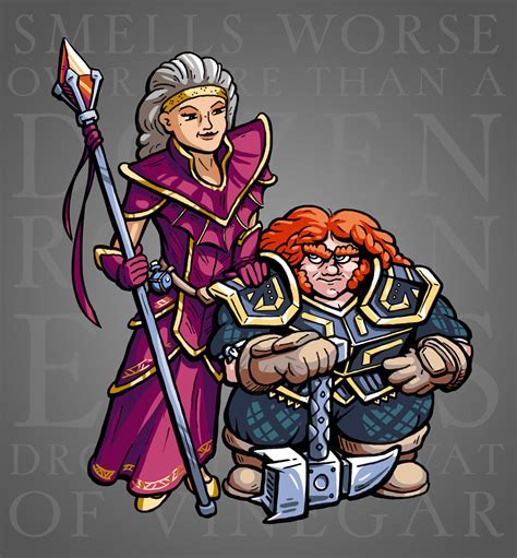 Been playing co-op and I drew our two custom Divinity characters! : r ...