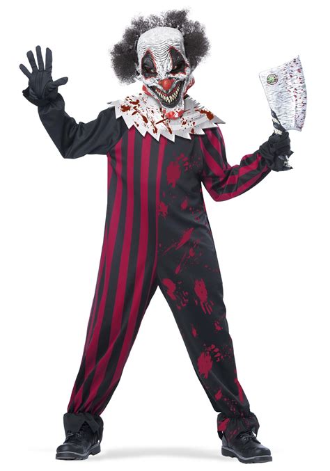 Boys Killer Clown Costume Scary Clown Halloween Costume, Scary Clowns ...