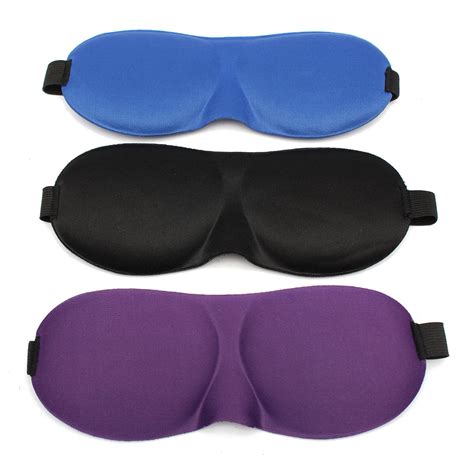 3d soft travel sleep rest eye shade sleeping aid mask comfort blinder ...