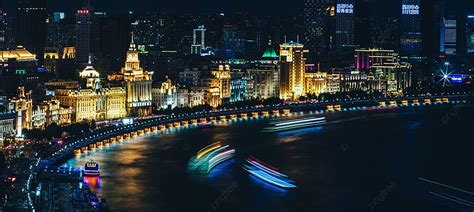 Night View Of Shanghai Bund Background, Shanghai, The Bund, Foreign ...