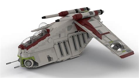 Star Wars Republic Gunship Custom MOC 1707pcs 10 Phase Clones ...