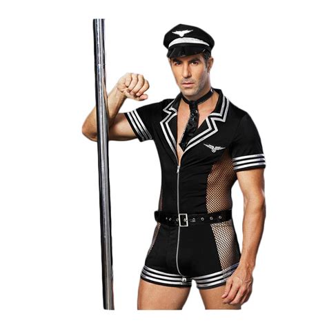 Buy BlueSpaceMen's Costume Sexy Cosplay Uniform Set Role Play Costumes ...