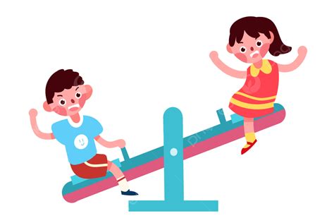 Seesaw Clipart Hd PNG, Playing Seesaw, Seesaw, Entertainment, Amusement ...