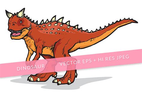 Carnotaurus Dinosaur Illustration Graphic by SCWorkspace · Creative Fabrica