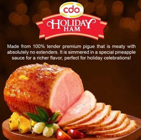 CDO Holiday Ham Pre-Sliced, Food & Drinks, Chilled & Frozen Food on ...