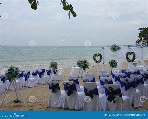 Wedding on the sandy beach stock image. Image of beach - 107427329