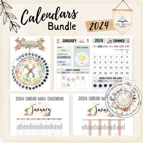 Calendars Bundle - Southern Hemisphere | My Mega Bundles