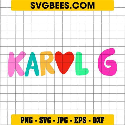 Karol G Face SVG Karol G Bichota Singer SVG - SVGbees