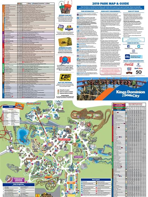 KD 2019 Kings Dominion Map | PDF | Drink | Milkshake