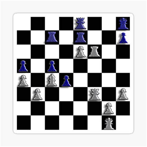 "Chess board" Sticker for Sale by nakituminajasi | Redbubble