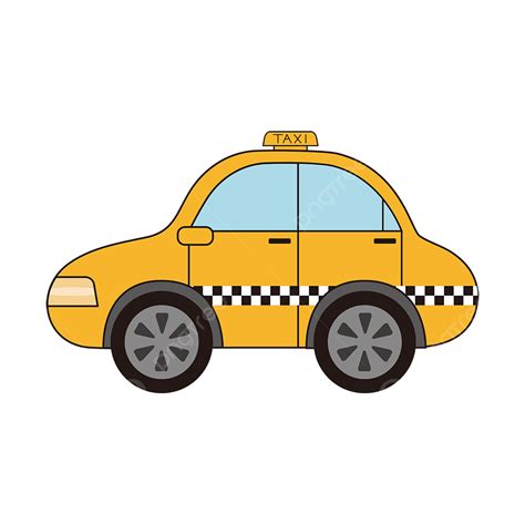 Cartoon Taxi Clipart Yellow Car, Taxi Clipart, Cartoon Taxi, Taxi Clip ...