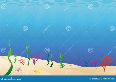 Ocean floor sea bed stock vector. Illustration of reef - 23381893