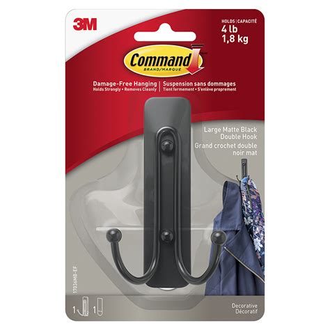 3M COMMAND MATTE DOUBLE HOOK 17036MB-EF