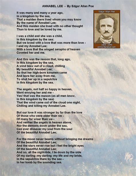 My Favorite Poem - Annabel Lee by Edgar Allan Poe